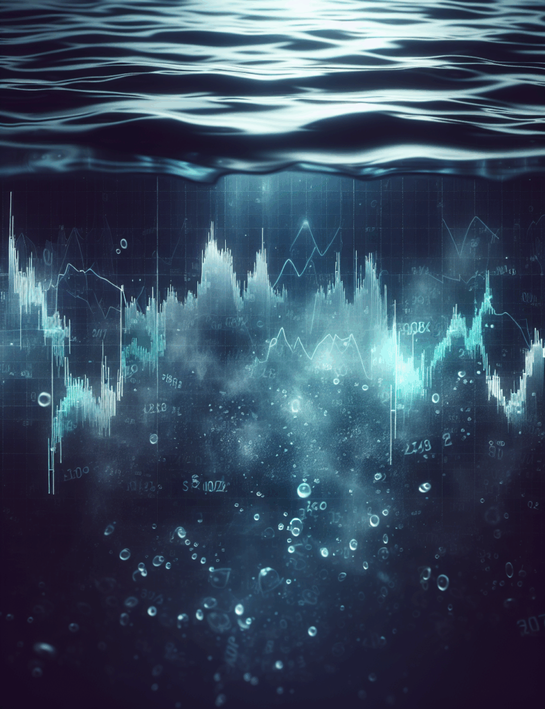 Candlestick pattern in translucent dark pool
