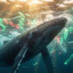 Whale breaking through from underneath through stock chart